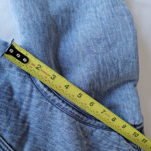 Zara Denim Jacket with Cream Sherpa Collar - Picture 10 of 14